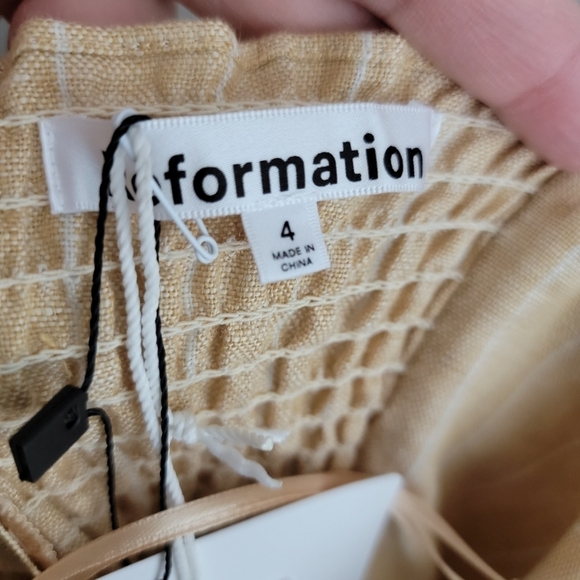 Reformation Barrington Linen Dress in Paz Stripe size 4 NWT - Picture 9 of 10